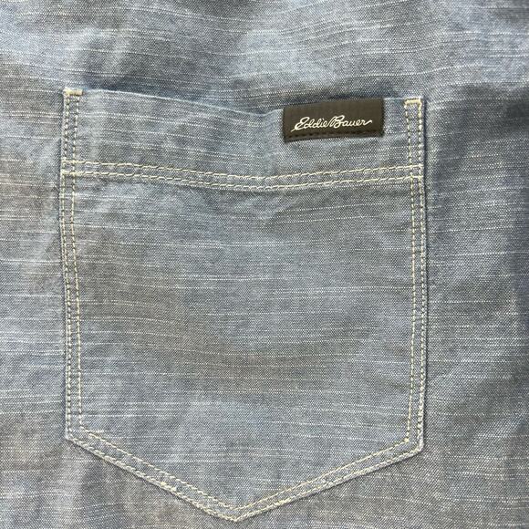 Eddie Bauer Men's Button Down Shirt Size TL Classic Fit Business Workwear - Picture 8 of 11